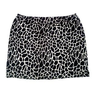 Womens Liz Golf Skort Skirt 18 Black White Performance Wicking Pockets